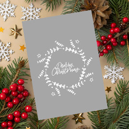 Tarjeta de Feliz Navidad Minimalista