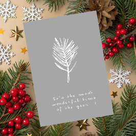 Tarjeta de Feliz Navidad Minimalista Elegante