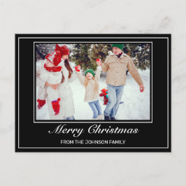 Tarjeta de Feliz Navidad Minimalista Moderna con F