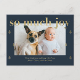 Tarjeta de Feliz Navidad Moderna con Mucha Alegría