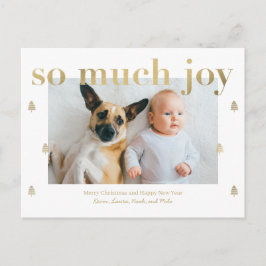 Tarjeta de Feliz Navidad Moderna con Mucho Júbilo