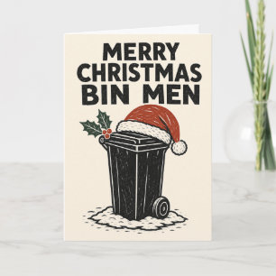Tarjeta de Feliz Navidad para los Hombres de la Ba