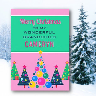 Tarjeta de Feliz Navidad para Nieto Maravilloso