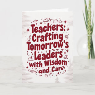 Tarjeta de Feliz Navidad para profesores