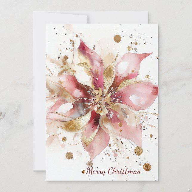 Tarjeta de Feliz Navidad personalizada (Anverso)