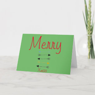 Tarjeta de Feliz Navidad personalizada