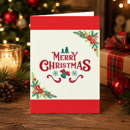 Tarjeta de Feliz Navidad personalizada