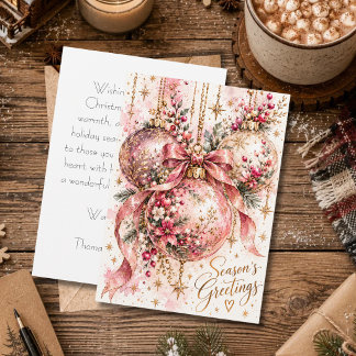Tarjeta de Feliz Navidad personalizada