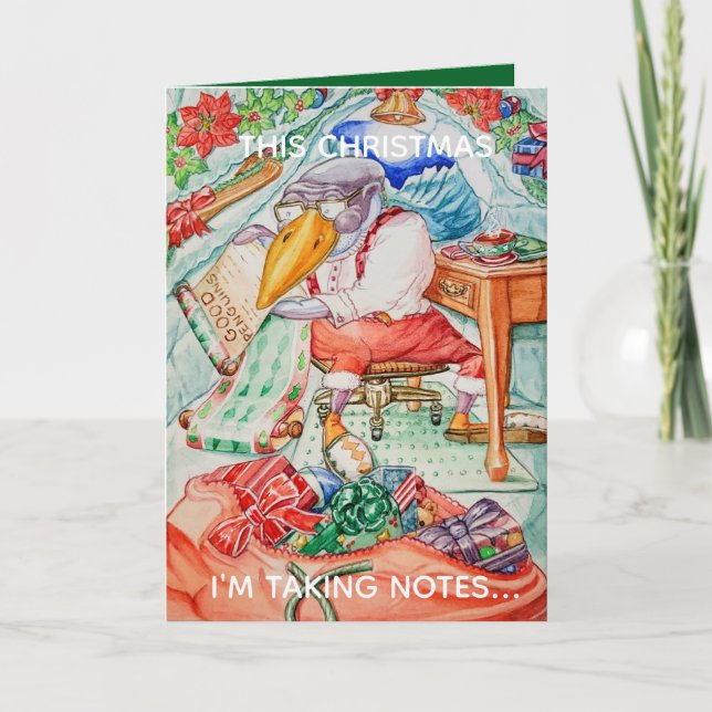 Tarjeta de Feliz Navidad Personalizada para Buenos (Anverso)