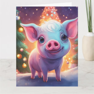 Tarjeta de Feliz Navidad Plegable