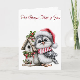 Tarjeta de Feliz Navidad que Siempre Piensa en Ti