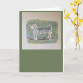 Tarjeta de Feliz Navidad Vollhound