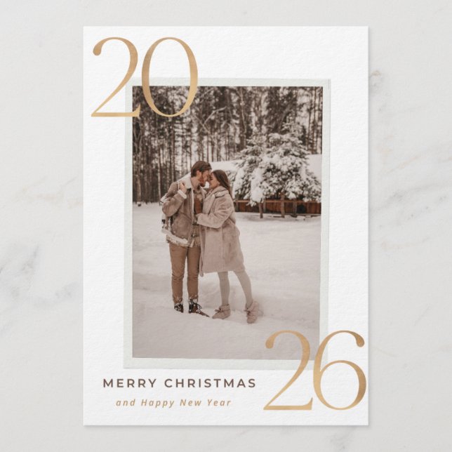 Tarjeta de Feliz Navidad y Año Nuevo (Anverso)
