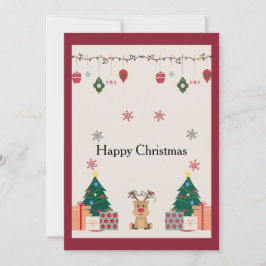 Tarjeta de Feliz Navidad y Año Nuevo elegante