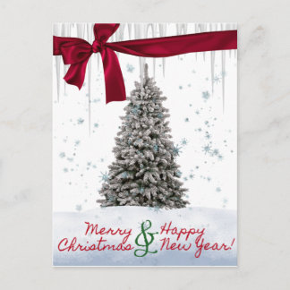 Tarjeta de feliz Navidad y de la Feliz Año Nuevo