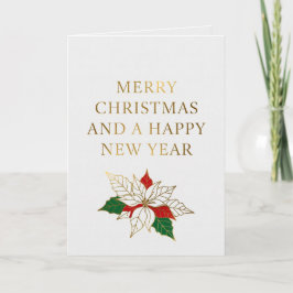 Tarjeta de Feliz Navidad y Feliz Año Nuevo