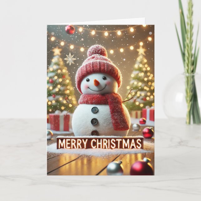 Tarjeta de Feliz Navidad y Feliz Año Nuevo (Anverso)