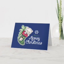 Tarjeta de Feliz Navidad y Reno Feliz