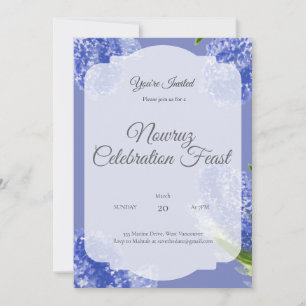 Tarjeta de Feliz Nowruz Pintada a Mano