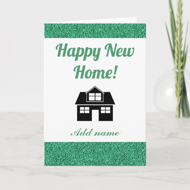 Tarjeta de feliz nueva casa personalizada con esti (Anverso)