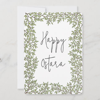 Tarjeta de Feliz Ostara | Diseño Dibujado a Mano