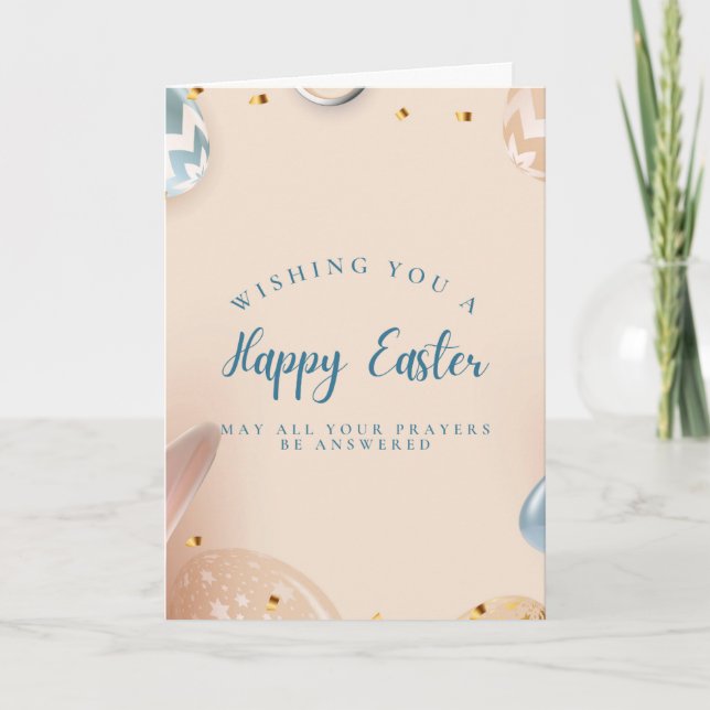 Tarjeta de Feliz Pascua (Anverso)