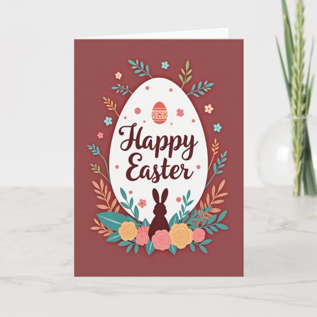 Tarjeta de Feliz Pascua (Anverso)
