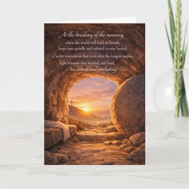 Tarjeta de Feliz Pascua (Anverso)