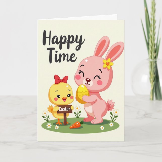 Tarjeta de Feliz Pascua (Anverso)