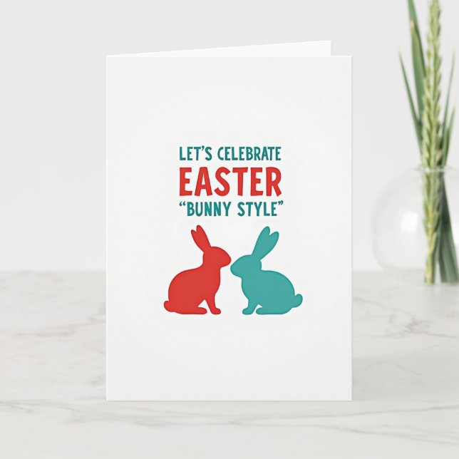 Tarjeta de Feliz Pascua (Anverso)