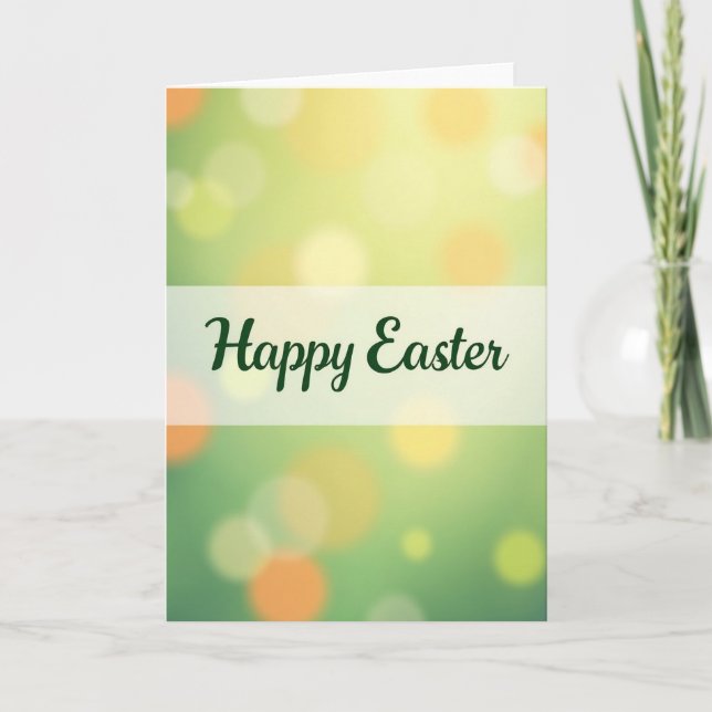 Tarjeta de Feliz Pascua (Anverso)