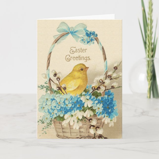 Tarjeta de Feliz Pascua Antigüa (Anverso)