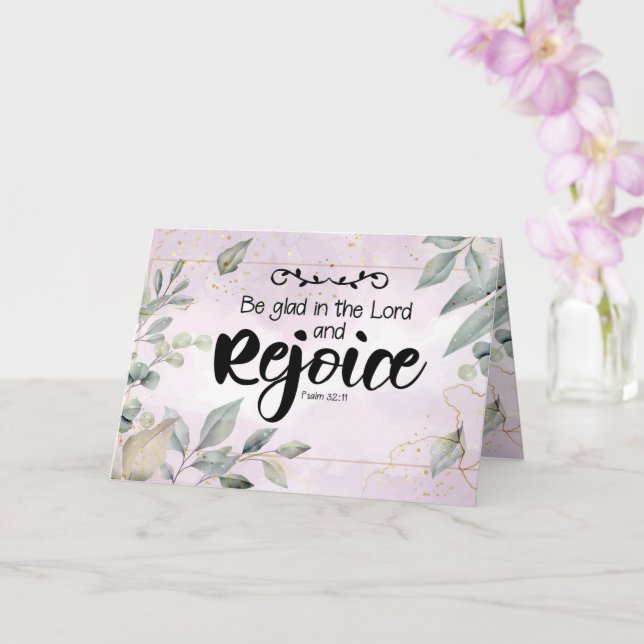 Tarjeta de Feliz Pascua con Escrituras (Orquídea)