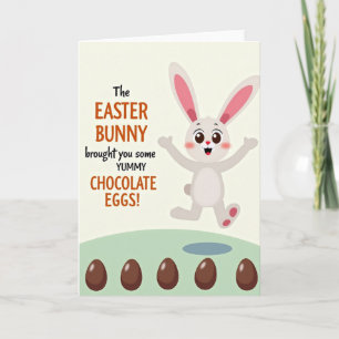 Tarjeta de Feliz Pascua de Conejo de Primavera