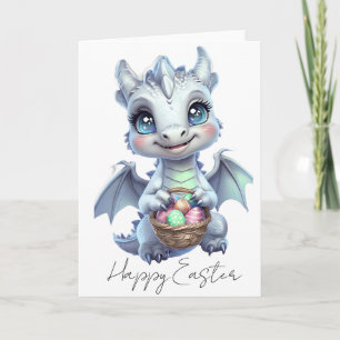 Tarjeta de Feliz Pascua de Dragón