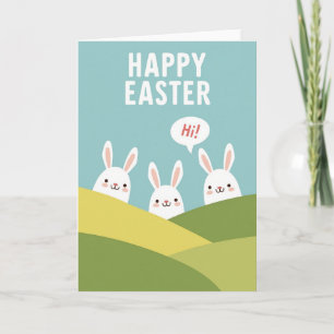 Tarjeta de Feliz Pascua de Easter Hills