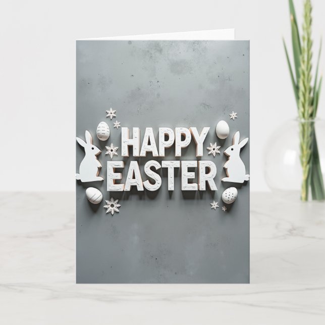 Tarjeta de Feliz Pascua de primavera (Anverso)