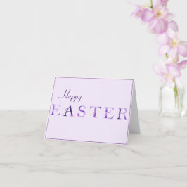 Tarjeta de Feliz Pascua de Resurrección con Follaj