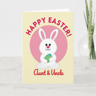 Tarjeta de Feliz Pascua del Conejo de Pascua