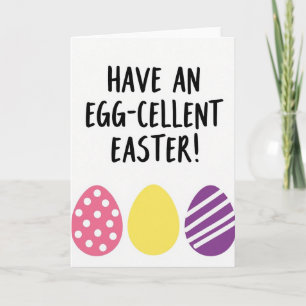 Tarjeta de Feliz Pascua Eggxcelente