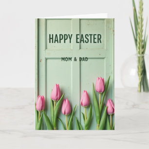Tarjeta de Feliz Pascua Mamá y Papá