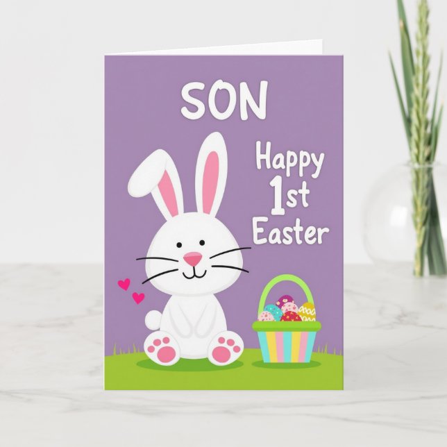 Tarjeta de Feliz Pascua para Hijos (Anverso)