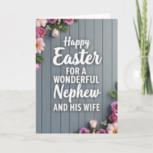 Tarjeta de Feliz Pascua para la Esposa del Sobrino