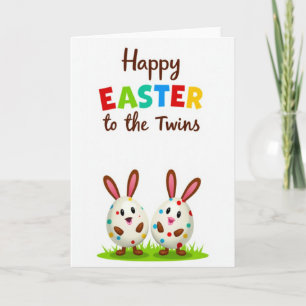Tarjeta de Feliz Pascua para los Gemelos