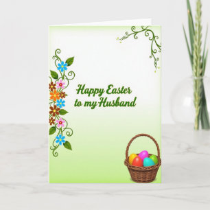 Tarjeta de Feliz Pascua para Marido