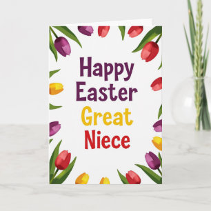 Tarjeta de Feliz Pascua para Sobrina Mayor