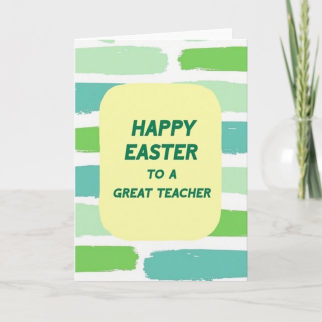 Tarjeta de Feliz Pascua para un Gran Maestro (Anverso)