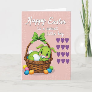 Tarjeta de Feliz Pascua para un Niño Dulce
