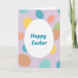 Tarjeta de Feliz Pascua Pastel