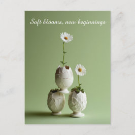Tarjeta de Feliz Pascua Suave Primavera Minimalist